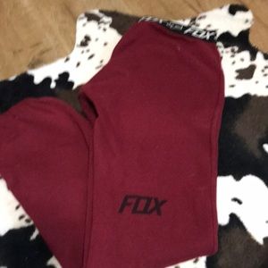 Cranberry red fox sweats